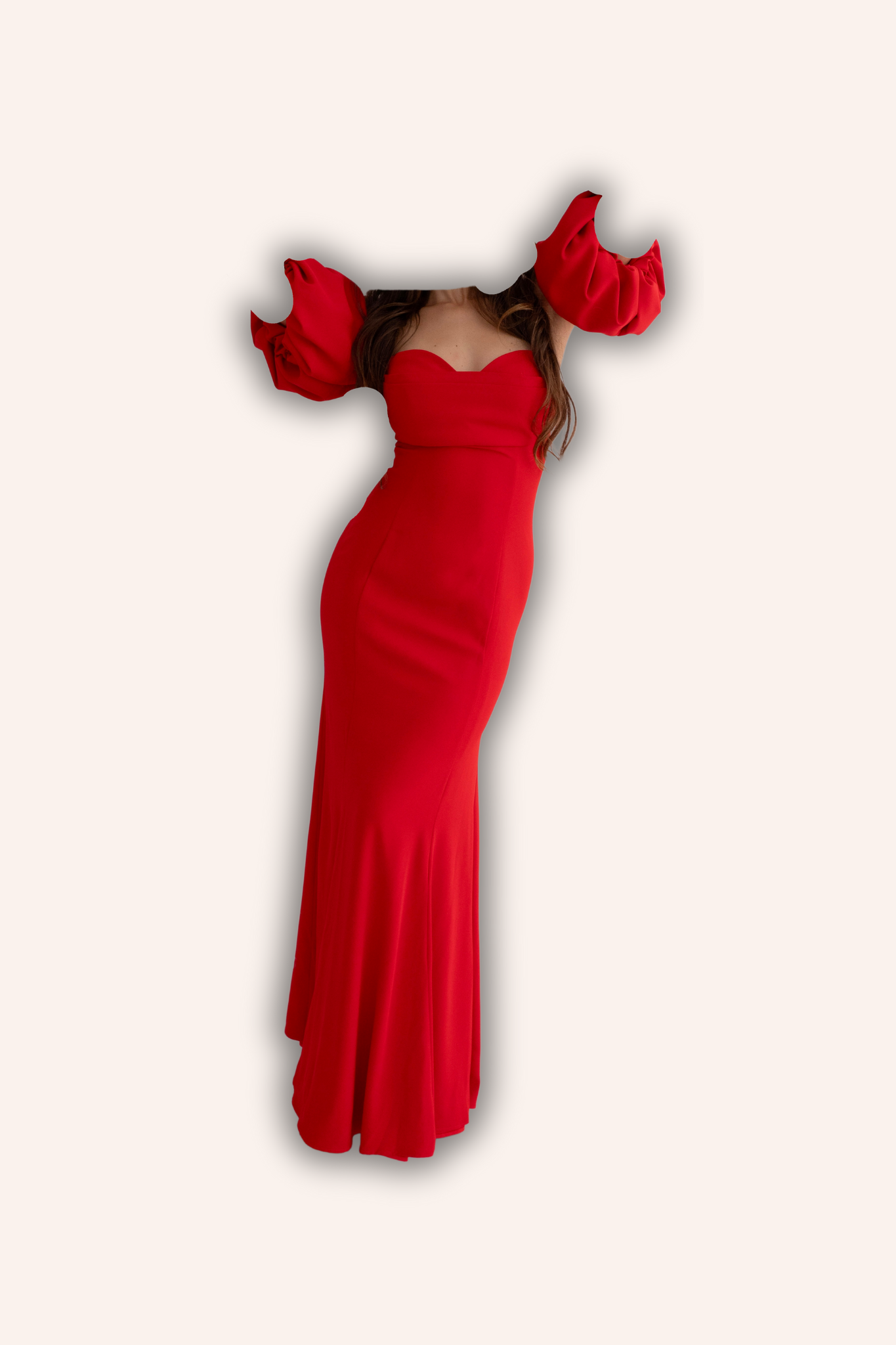 Rochie Eleganta, Stil Sirenă, Fără Bretele, cu Mâneci detașabile, Mermaid Luxe (AT4)