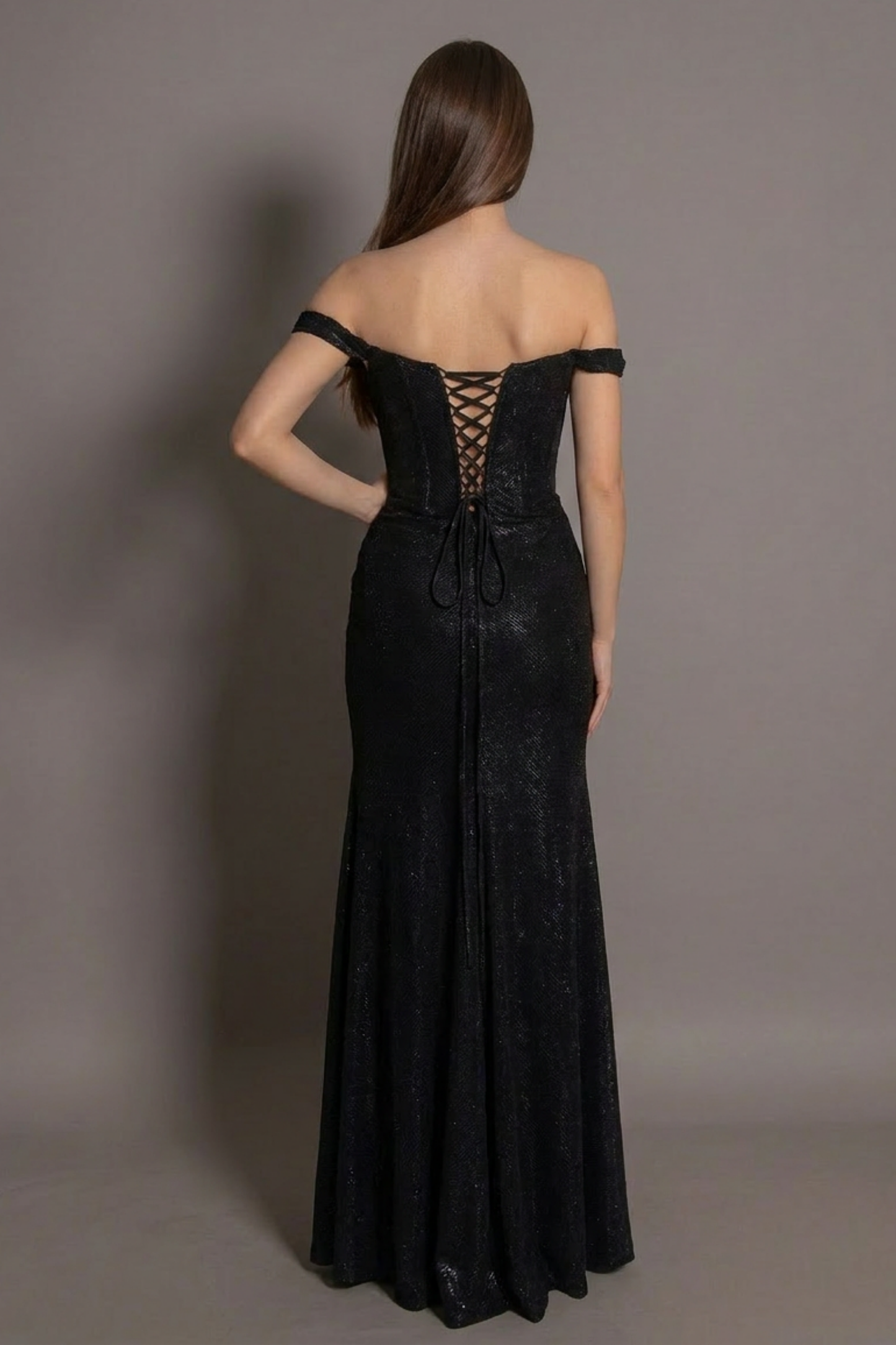 Rochie lungă de seară Sofia cu umeri goi și șliț lateral Eleonora Luxe - imagine 2